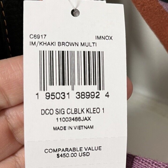 Coach Kleo Shoulder Bag 17 In Colorblock Signature Canvas With Disco Patches - Picture 8 of 8